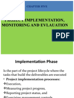 Project Implementation, Monitoring and Evlauation: Chapter Five