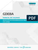 Manual Redacción de Providencia Obligatoriedad Uso GDEBA