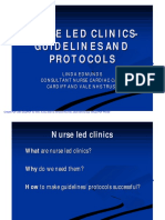 Nurse Led Clinics-Guidelines and Protocols