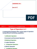 4 Operators in C