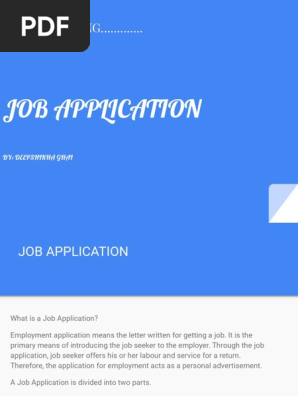 Job Application