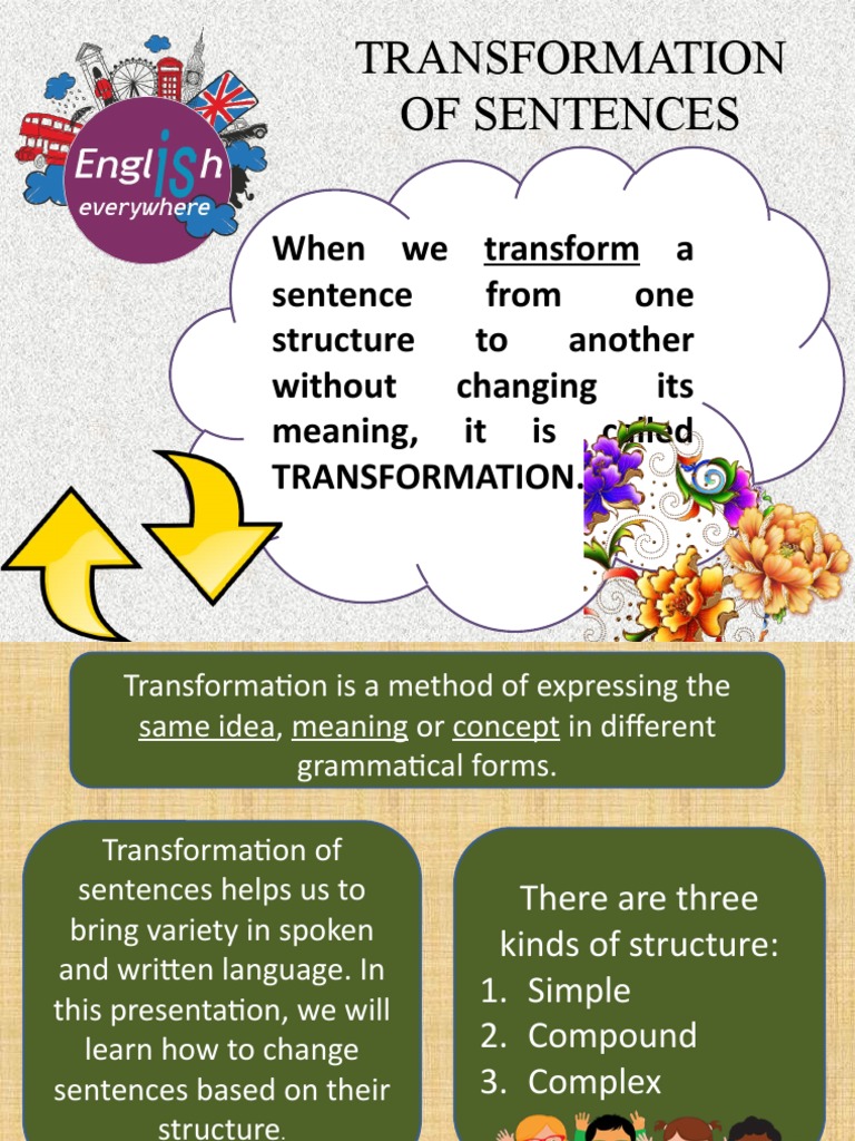 Transformation of Sentences PDF