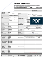 Personal Data Sheet