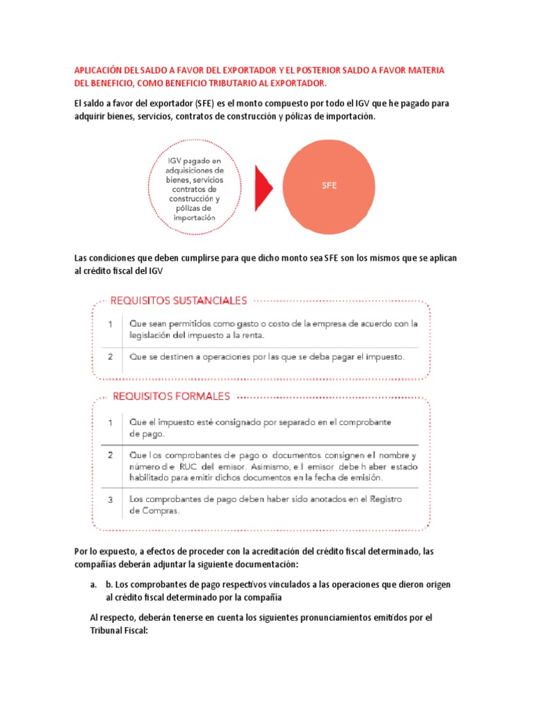 Aplicación del Saldo a Favor del Exportador | PDF | Economias | Dinero