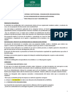 Pautas para El Final - Proyecto de Intervención