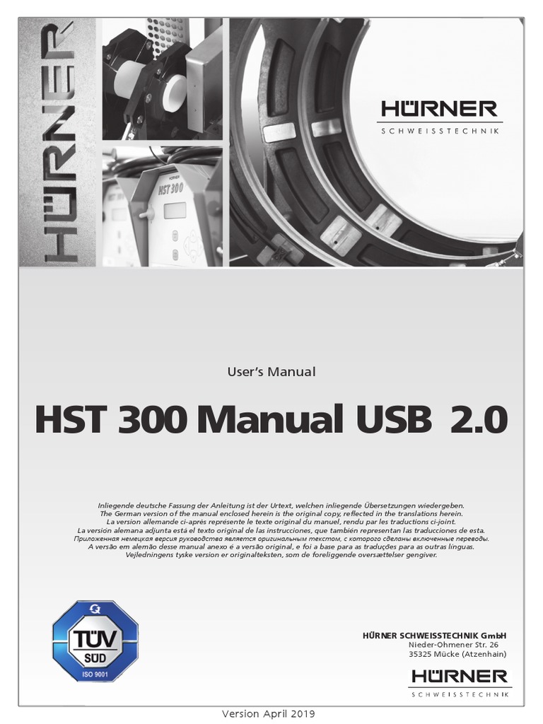 HST 300 Manual USB 2.0 | PDF | Power Supply | Mains Electricity