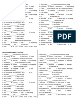 Choose The Correct Option (KT Nhanh Tenses)