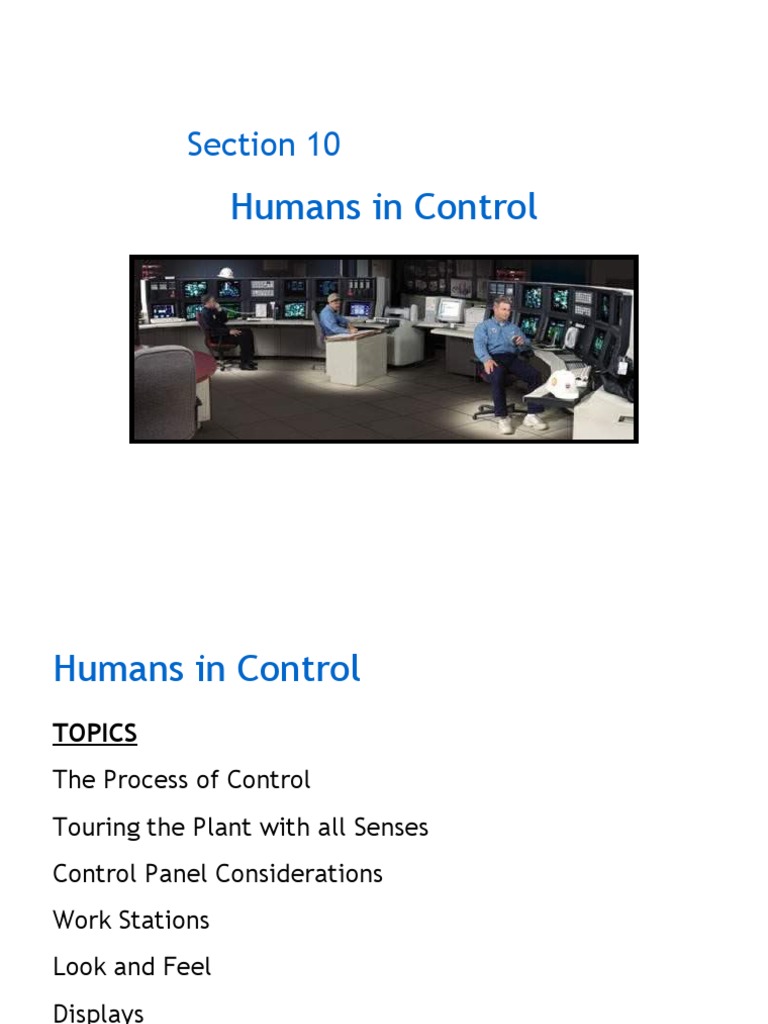 Process Control and Human Factors | PDF | Workstation | Personal Computers