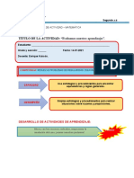 Evaluamos nuestros aprendizajes en matemáticas