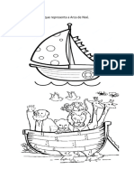 2º) Pinte A Figura Que Representa A Arca de Noé