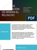 Diseño de Perforacion de Minera El Relincho