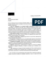 Carta Mesa Ejecutiva de La Confech 21 Junio 2011