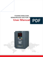 User Manual: YX2000/3000/3300 Sensorless Vector Type