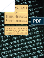 The Masorah of Biblia Hebraica Stuttgartensia