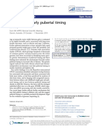 2015 DOHAD and Early Pubertal Timing