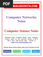 Computer Networks Notes 3 - TutorialsDuniya