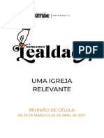 REUNIÃO DA CÉLULA - IBATITUDE PETRÓPOLIS - DE 29 DE MARÇO A 03 DE ABRIL DE 2021 - Versão Mobile