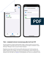 Astuce - Comment Programmer l'Envoi d'Un Message Sur iPhone - iPhone Soft