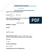 General Power Formula For Integration