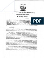 Res Directoral N°158-2021-Mtc-16