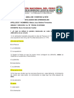 Evaluando Nuestros Aprendizajes en El Área de Comunicación