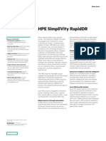 HPE SimpliVity RapidDR Data Sheet