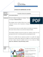 Actividad Estrategias de Comprensión de Lectura