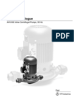 Product Catalogue: AHV/AE Inline Centrifugal Pumps, 50 HZ