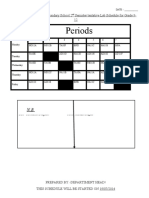 Periods: General Tadese Birru Secondary School 2 Semister Tentative Lab Schedule For Grade 9-12