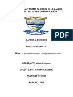 Estudiar casos y argumentar efectivamente