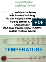 Thermal Physics Temperature