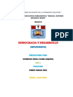 Monografia - Democracia y Desarrollo