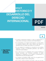 Tema 2 Origen Histórico y Desarrollo Del D° Internacional