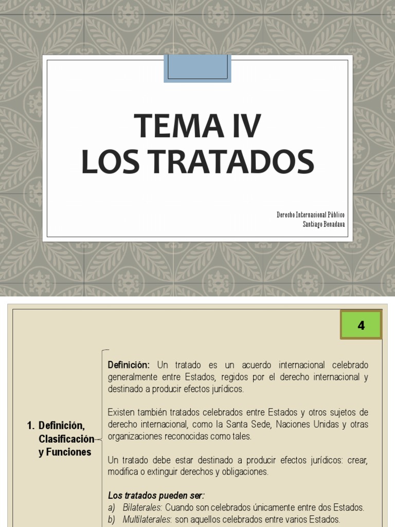 Definición y Estructura de Tratados | PDF | Tratado | Convenio europeo ...