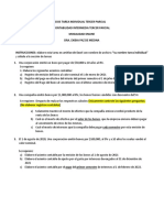 Guia de Ejercicios Tarea Individual Tercer Parcial Intermedia