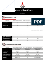 Especificaciones Tecnicas Mitsubishi Eclipse Cross