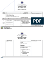 Department of Education: Weekly Learning Plan