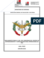 Reglamento Uso de Uniforme CECOPAZ PDF