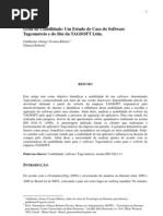 Grau de Usabilidade Um Estudo de Caso do Software Tagcomércio e do Site da TAGSOFT Ltda.