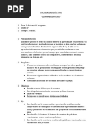 SECUENCIA DIDÁCTICA, El Nombre Propio