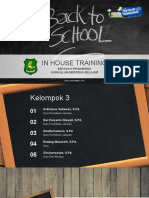 In House Training: Sekolah Penggerak Kurikulum Merdeka Belajar