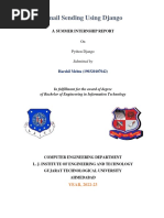 Email Sending Using Django: Summer Internship Report