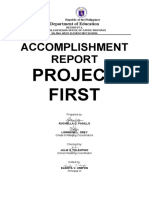 Accomplishment Report Project First 2021 2022