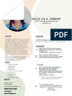 Shiela Lea A. Cordero: Experience