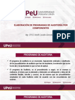 Sesion 9 - Elaboracion de Programas de Auditoria Por Componentes