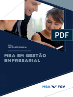 MBA em Gestão Empresarial na FGV