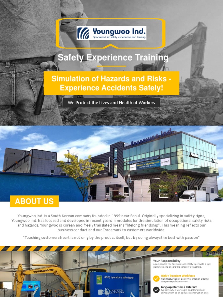 Safety Training Simulators by Youngwoo Ind. | PDF | Occupational Safety ...
