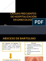 CAUSAS FRECUENTES DE HOSPITALIZACION EN GINECOLOGIA