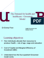 Demand For Health - Grossman Model - EF