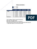 Cálculo de intereses y tipos de cambio